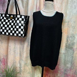 VTG 📌Quacker Factory Knitted Tank Top with Sequins at the Neckline